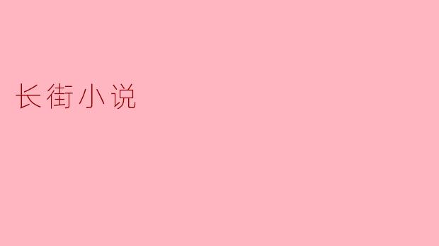长街小说是什么意思？