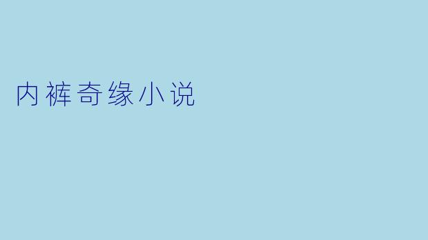 内裤奇缘小说