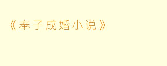《奉子成婚小说》
