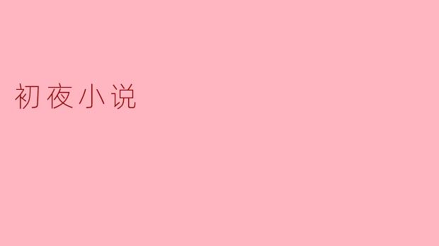 什么是初夜小说？