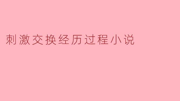 刺激交换经历：一场惊险刺激的故事