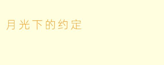 月光下的约定