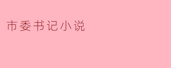 市委书记小说