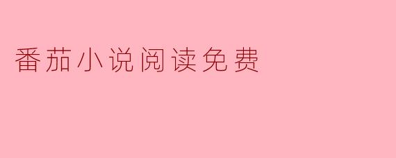 番茄小说阅读免费