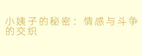 小姨子的秘密:情感与斗争的交织
