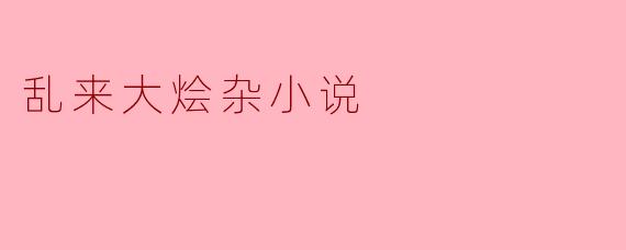 乱来大烩杂小说