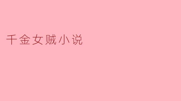 千金女贼小说