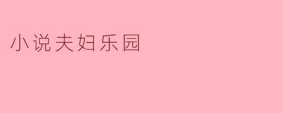 小说《夫妇乐园》主要讲述了什么样的故事?