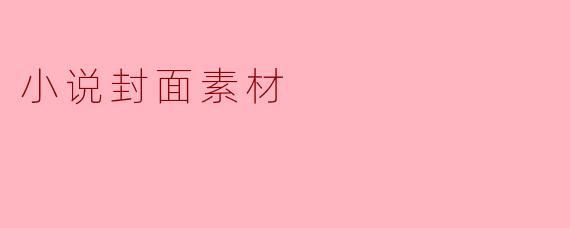 在设计小说封面时,应该注意哪些素材的选择?