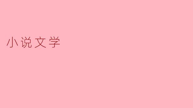 小说文学