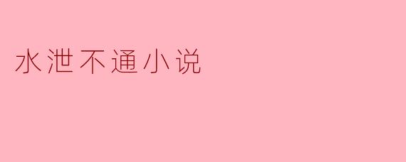 水泄不通小说