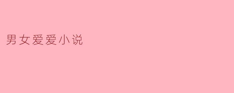 男女爱爱小说