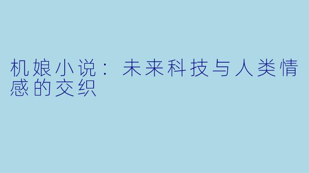 机娘小说：未来科技与人类情感的交织