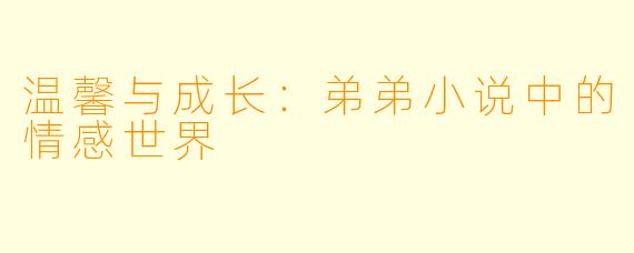 温馨与成长：弟弟小说中的情感世界