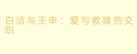 白洁与王申:爱与救赎的交织