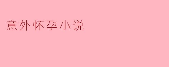 意外怀孕小说