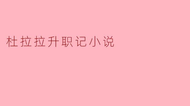 小说《杜拉拉升职记》主要讲述了什么故事?