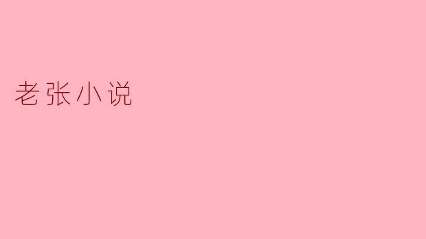 老张小说:平凡生活中的哲学思考