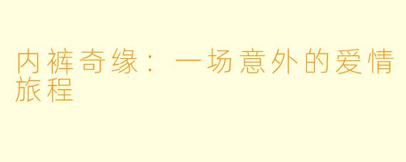内裤奇缘：一场意外的爱情旅程
