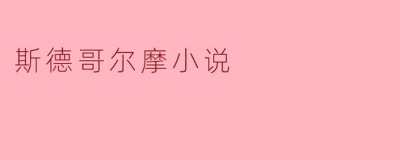 斯德哥尔摩小说