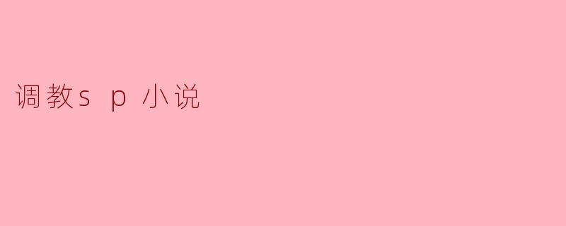 什么是调教SP小说,它的主要内容和特点是什么?