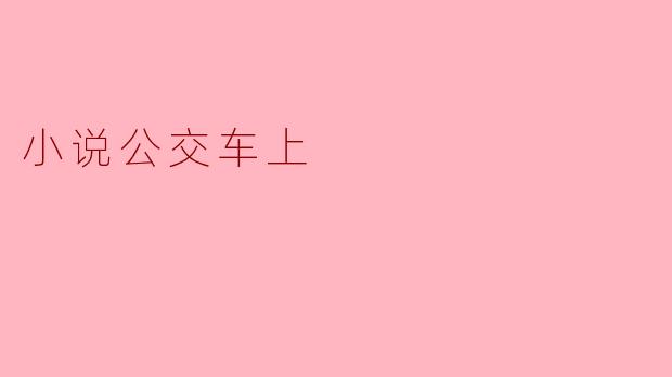 小说公交车上