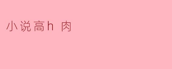 小说高h肉
