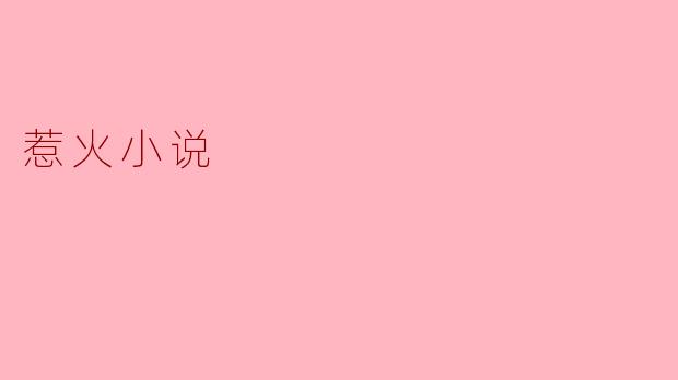 惹火小说