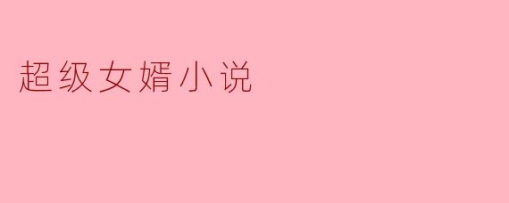 超级女婿小说