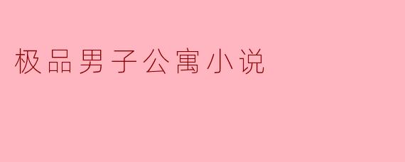 极品男子公寓小说