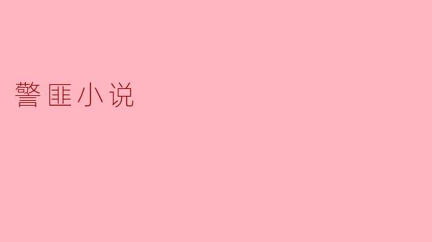 警匪小说