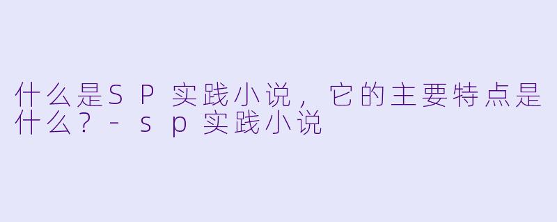 什么是SP实践小说,它的主要特点是什么?