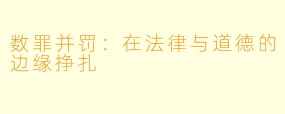 数罪并罚:在法律与道德的边缘挣扎