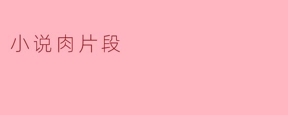 小说肉片段