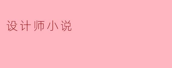 设计师小说
