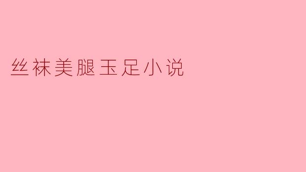 丝袜美腿玉足小说