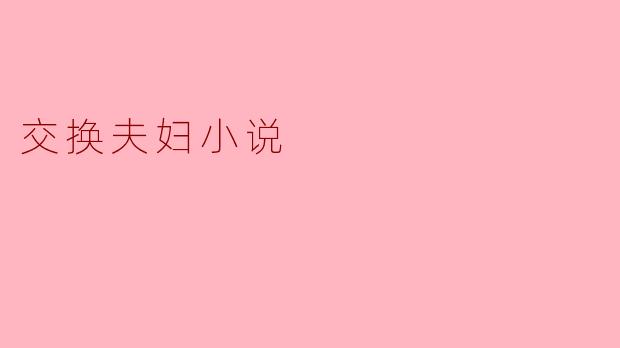 交换夫妇小说