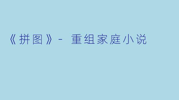 《拼图》-重组家庭小说