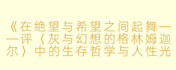 《在绝望与希望之间起舞——评〈灰与幻想的格林姆迦尔〉中的生存哲学与人性光辉》