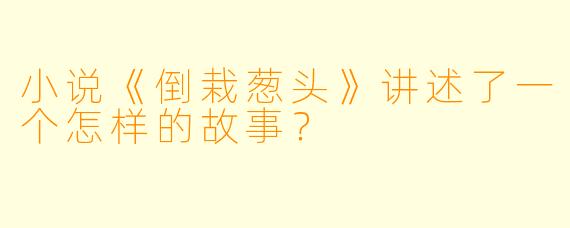 小说《倒栽葱头》讲述了一个怎样的故事?