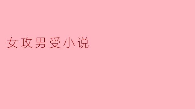 女攻男受小说