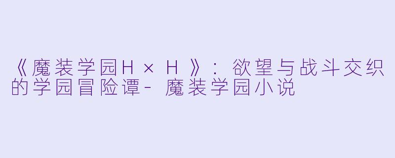 《魔装学园H×H》：欲望与战斗交织的学园冒险谭-魔装学园小说