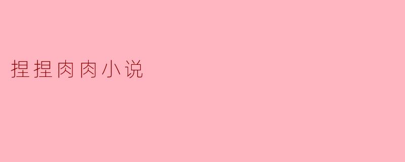 捏捏肉肉小说