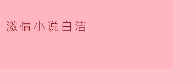 激情小说白洁