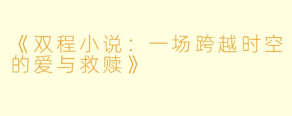 《双程小说：一场跨越时空的爱与救赎》