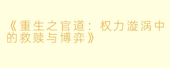 《重生之官道：权力漩涡中的救赎与博弈》