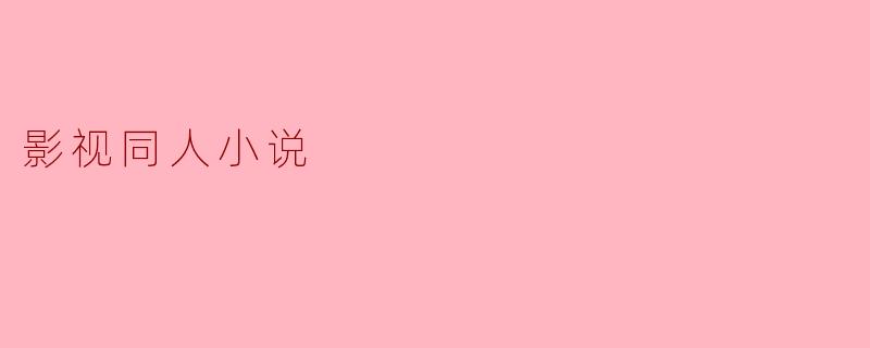 影视同人小说