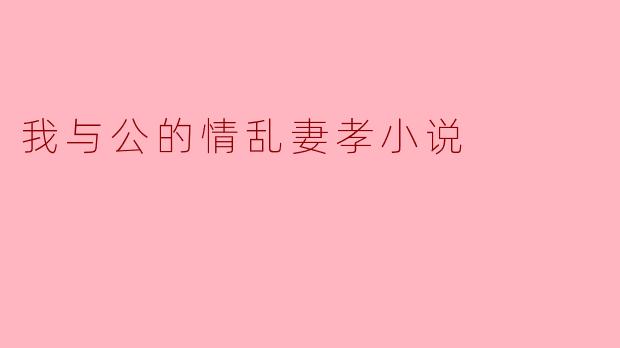 我与公的情乱妻孝小说