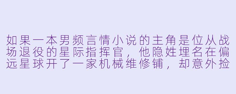 如果一本男频言情小说的主角是位从战场退役的星际指挥官，他隐姓埋名在偏远星球开了一家机械维修铺，却意外捡到一位失忆的、身份成谜的少女。请问这个故事的核心看点会是什么？读者最期待的剧情发展可能有哪些方向？