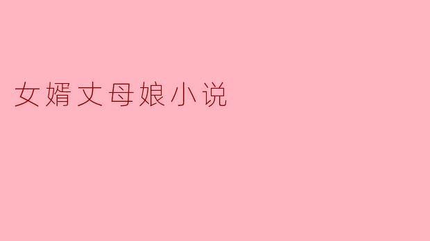 女婿丈母娘小说